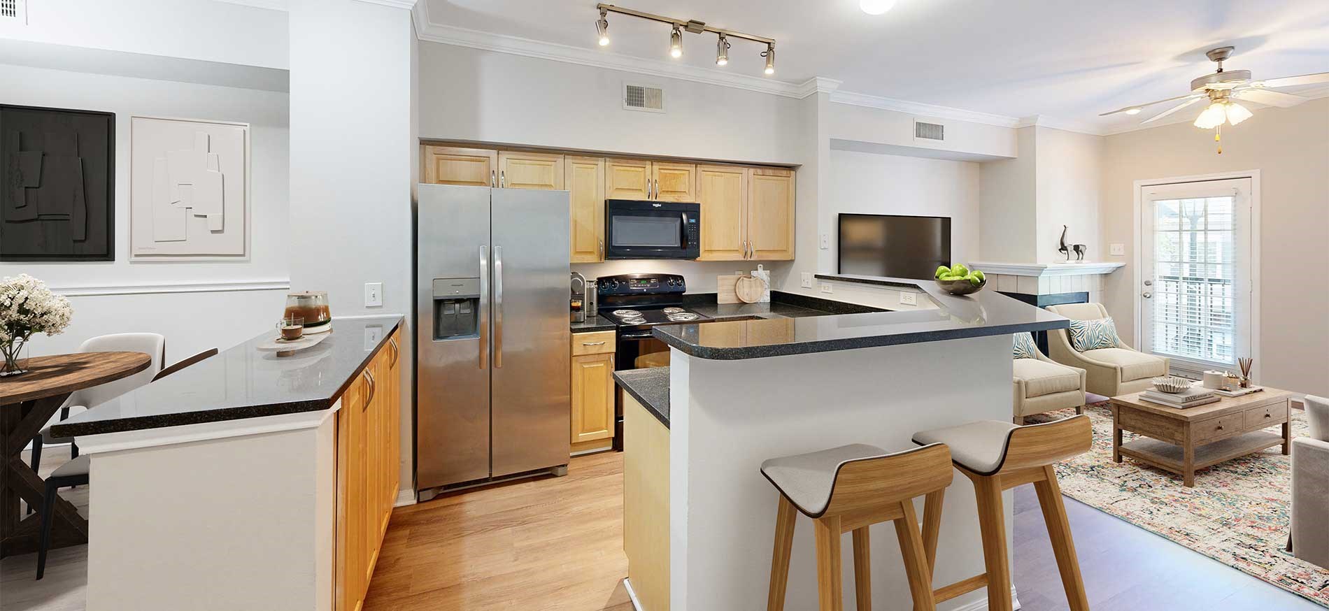 Carriage Homes at Wyndham apartment kitchen