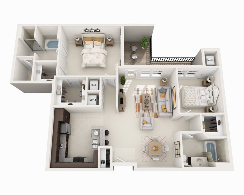 Two Bedroom B2E