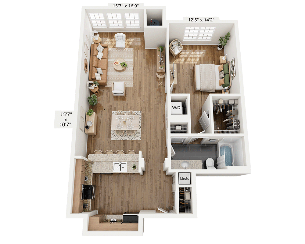 One Bedroom A1J