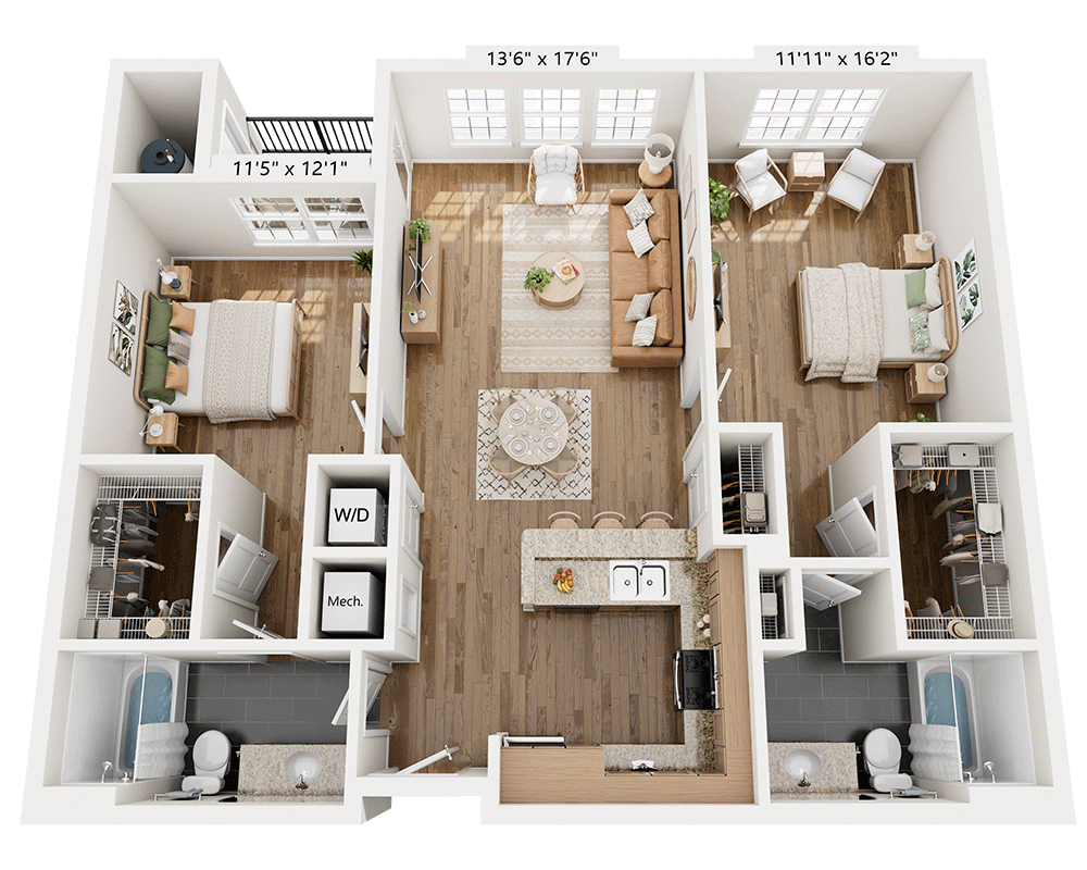 Two Bedroom B2A
