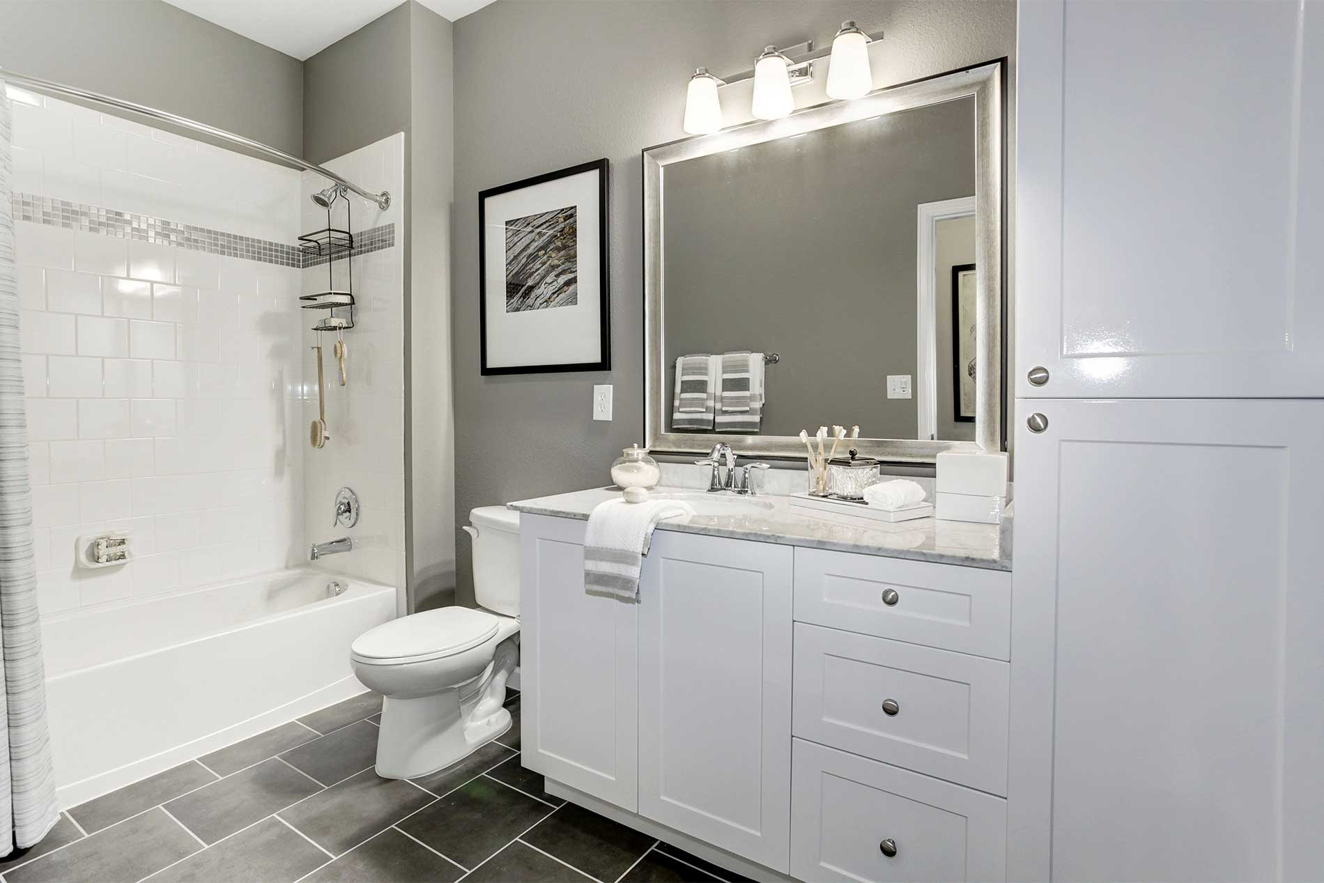 The Enclave at Potomac Club apartment bathroom