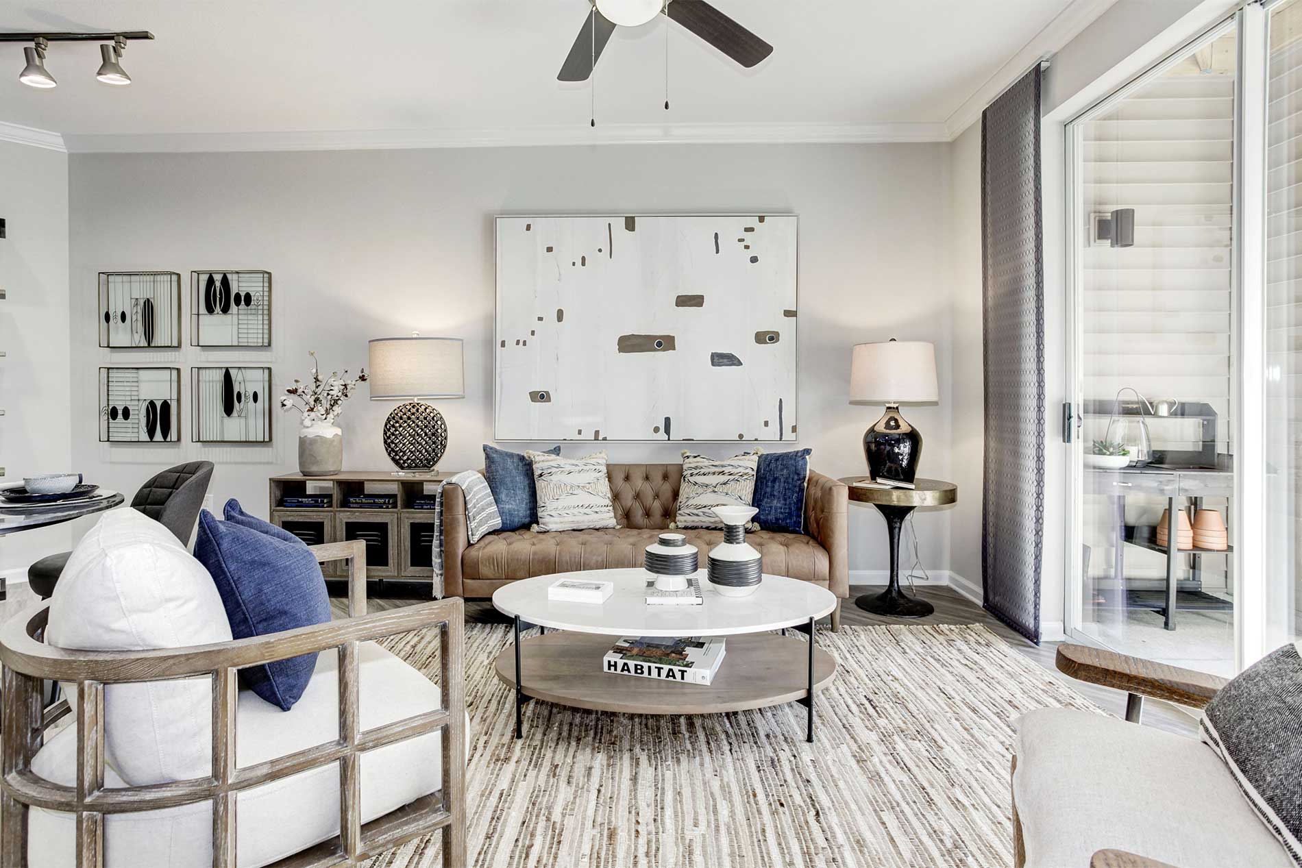 The Enclave at Potomac Club apartment living room