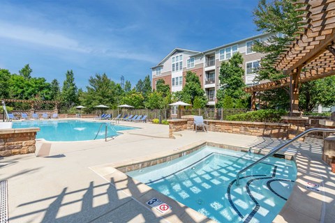 The Enclave at Potomac Club featuring modern swimming pool in Woodbridge, VA