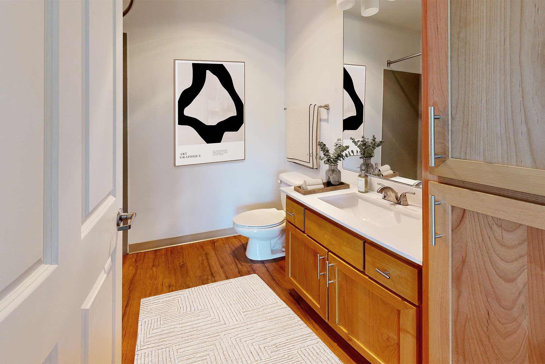 The Kennedy apartment bathroom