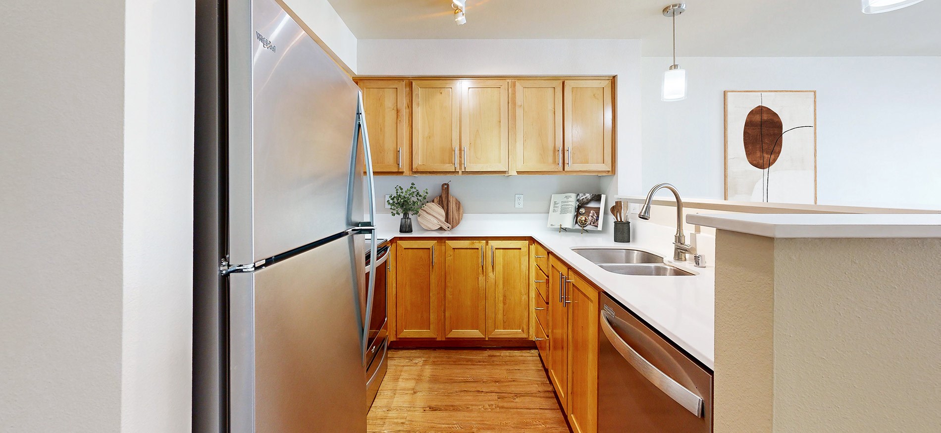 Kennedy staged kitchen