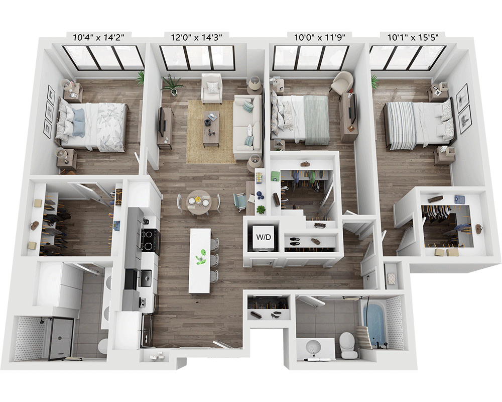 Three Bedroom C2C