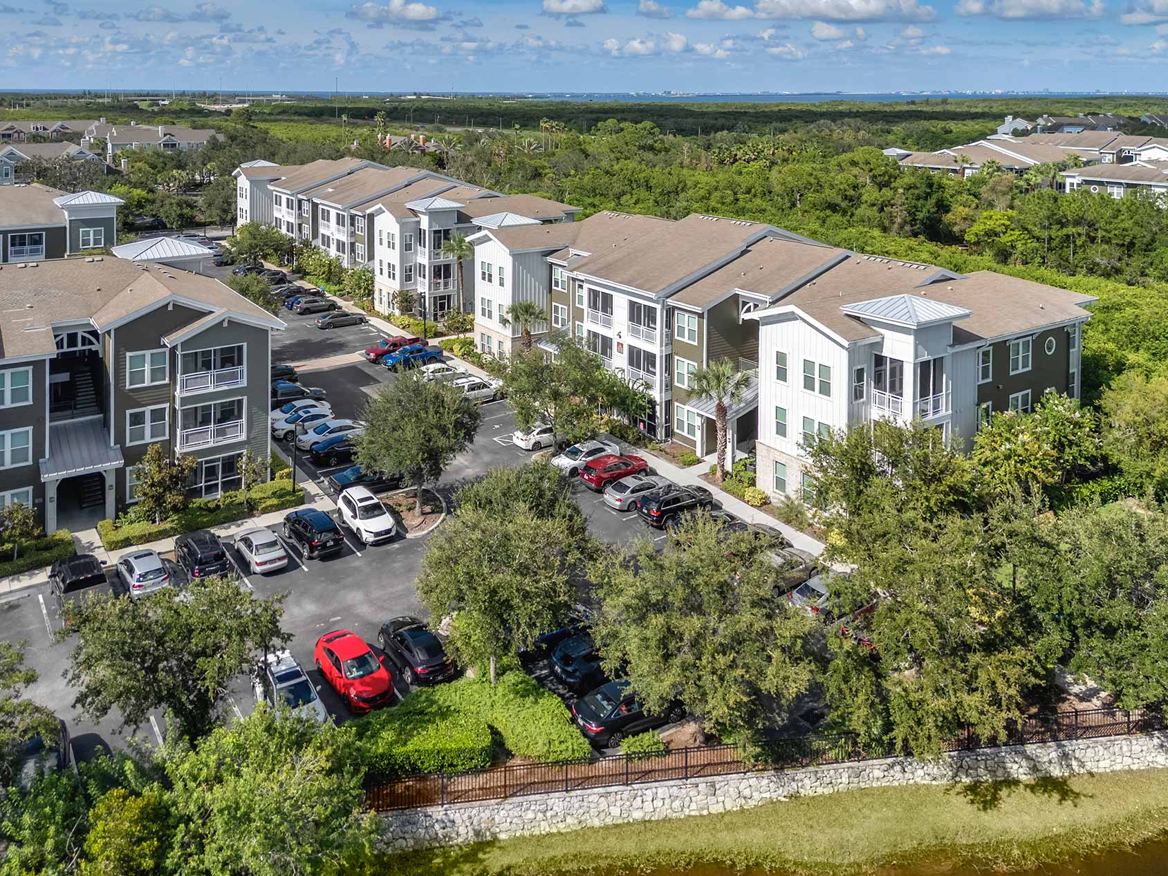 Preserve at Gateway aerial view of building exterior