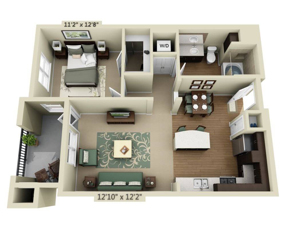 One Bedroom A1E