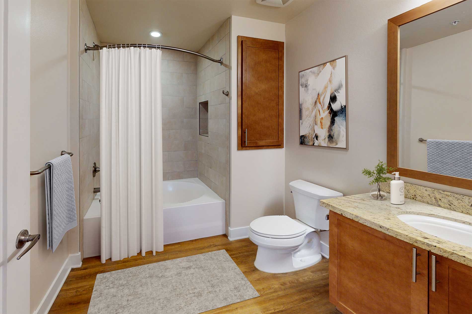 The Residences at Bella Terra apartment bathroom