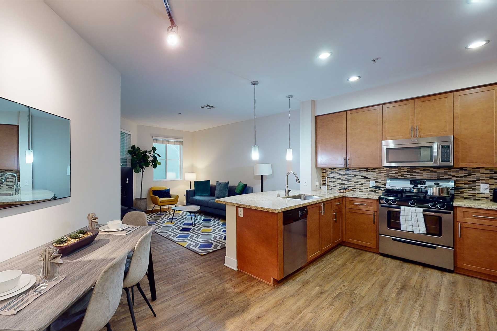The Residences at Bella Terra apartment kitchen