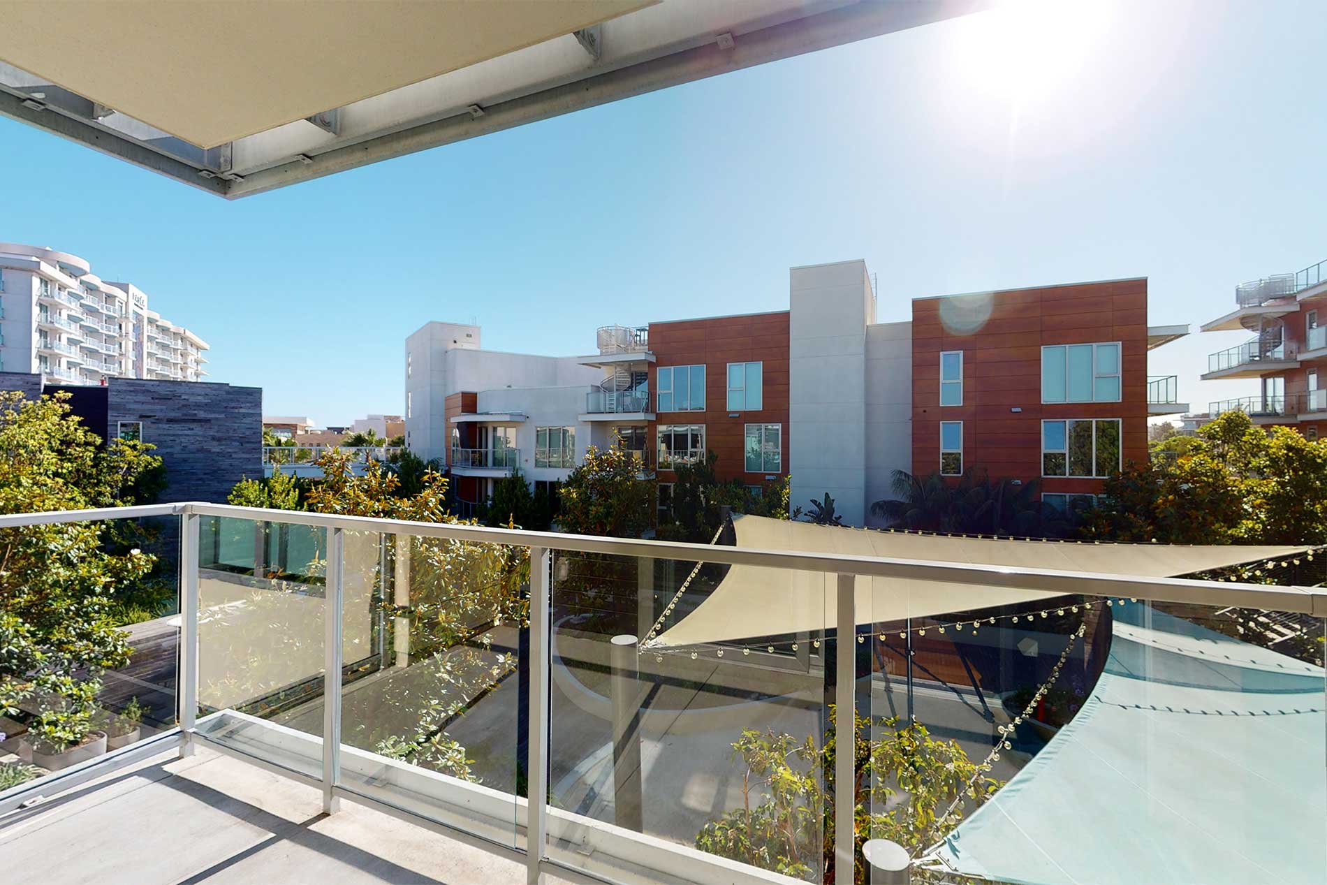 Residences at Pacific City apartment balcony view