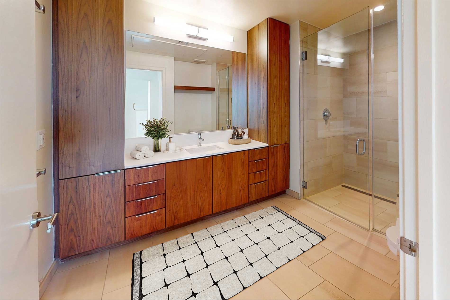 Pacific City apartment bathroom