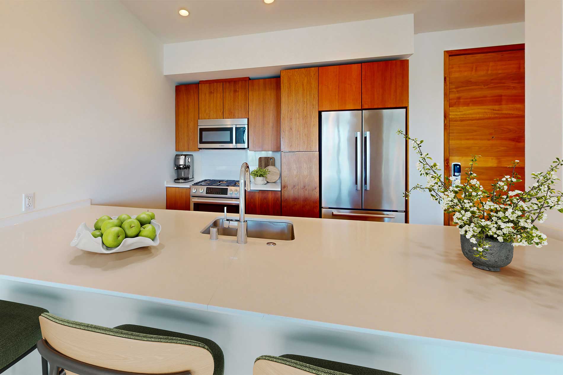 Pacific City apartment kitchen