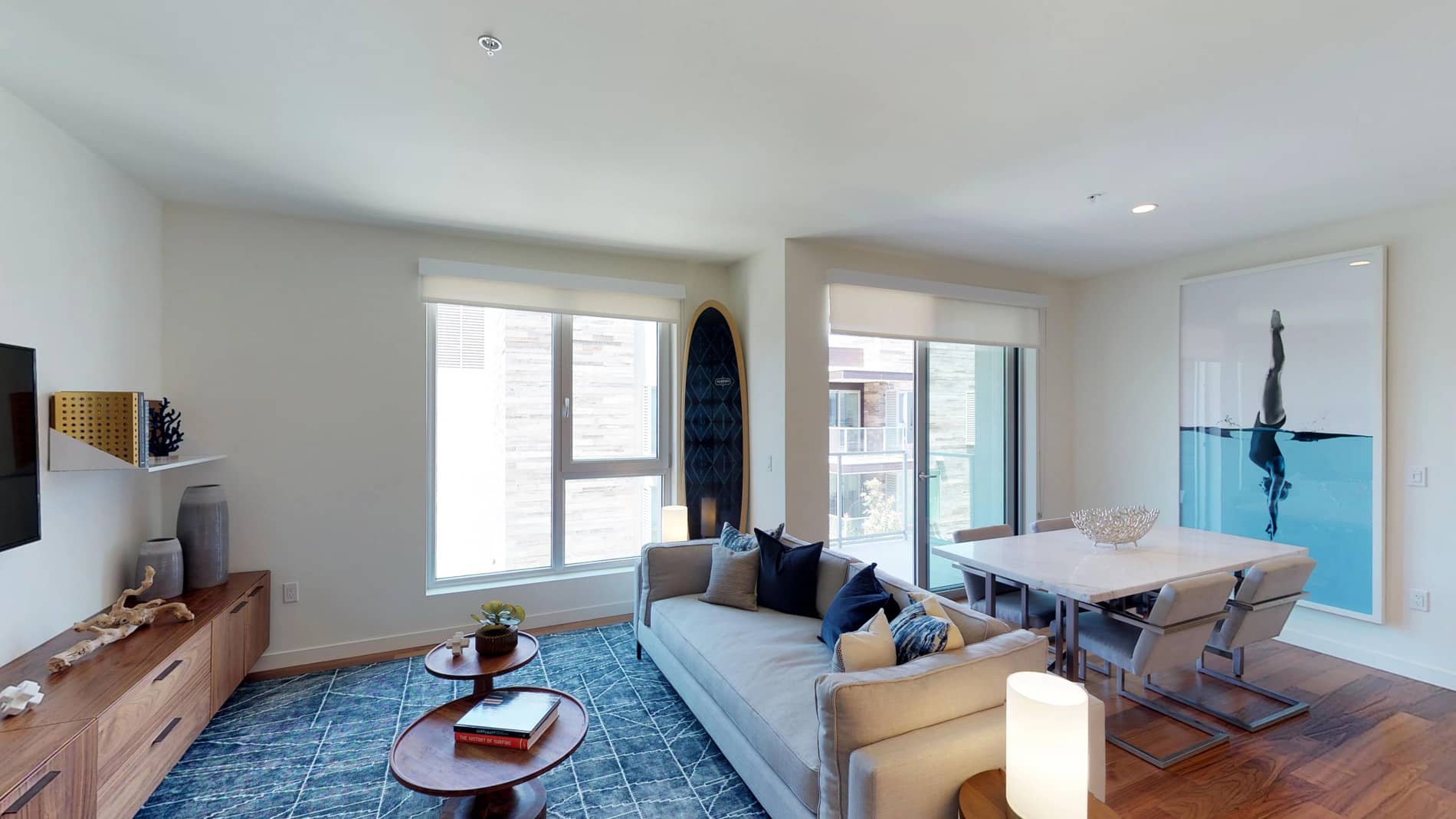 The Residences at Pacific City Living Room