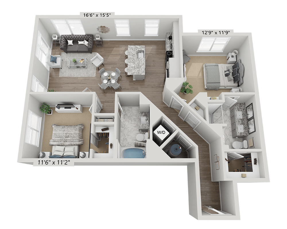 Two Bedroom B2E