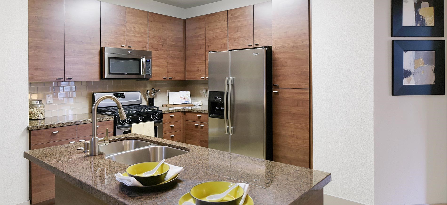 The Westerly staged kitchen