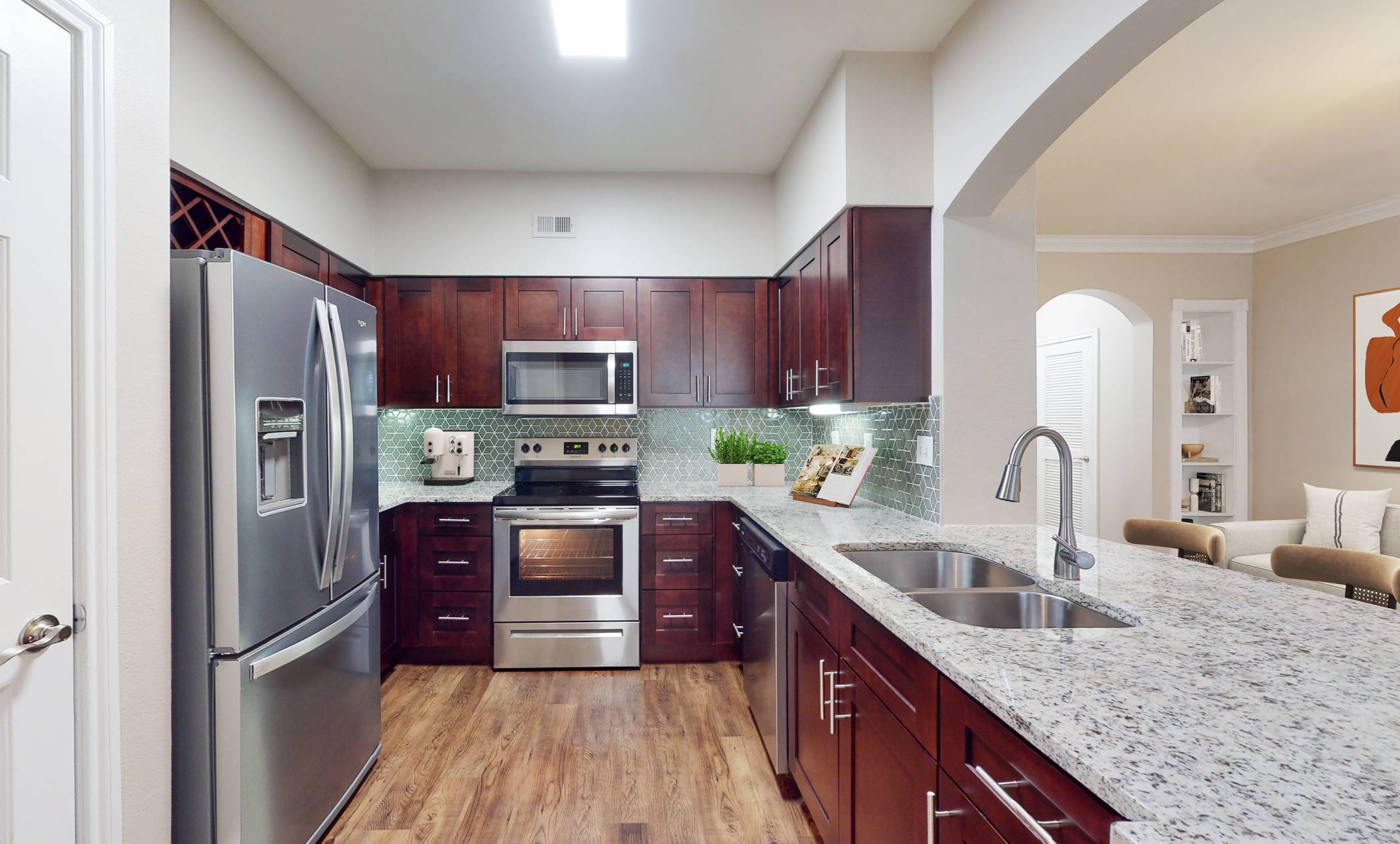 Thirty 377 staged kitchen