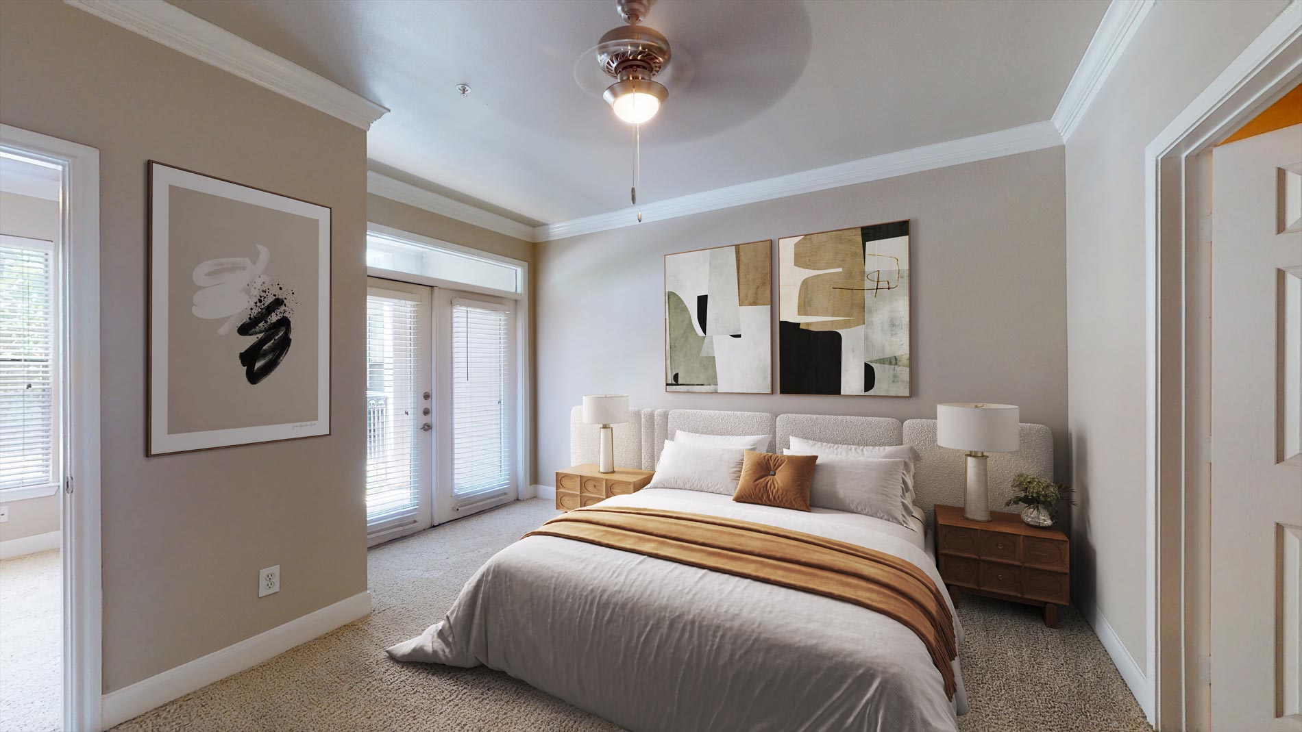 Thirty 377 staged bedroom