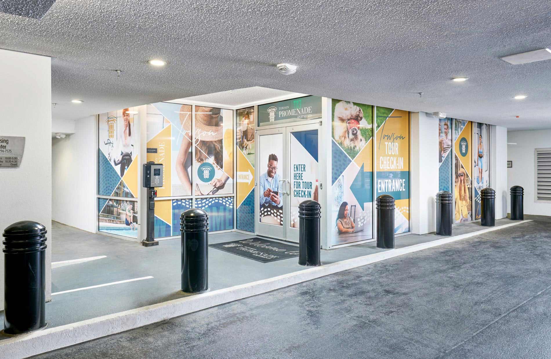 Towson Promenade building exterior window wraps