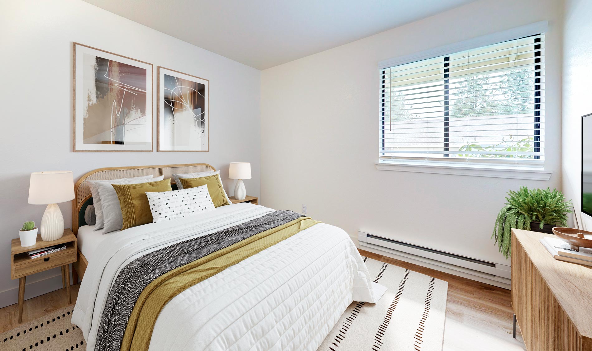 Tualatin Heights staged bedroom