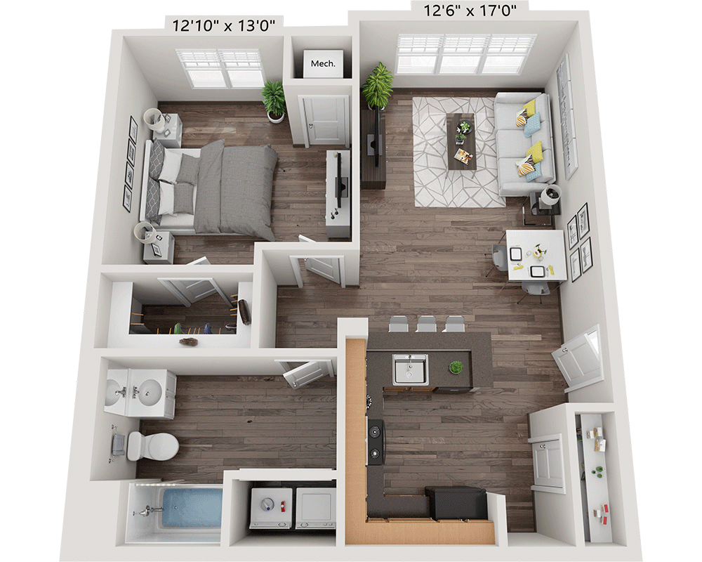 One Bedroom A1B