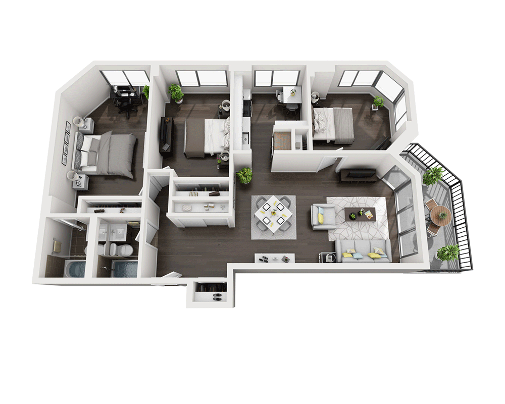 Three Bedroom C2A