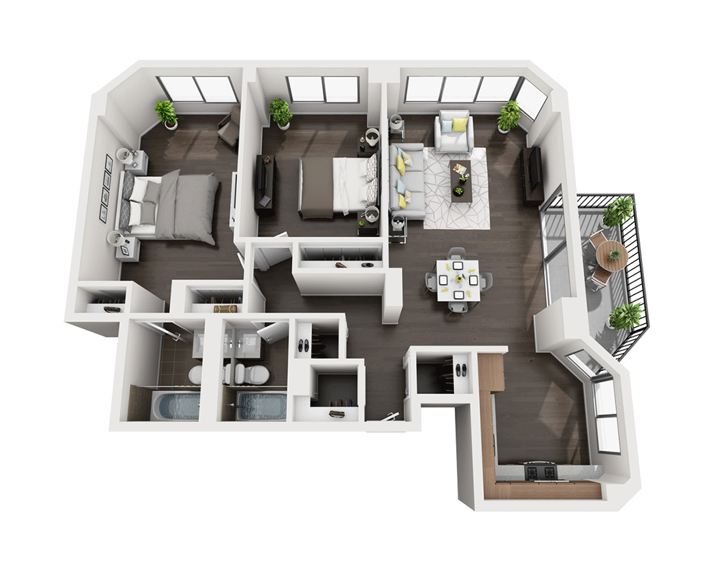 Two Bedroom B2E