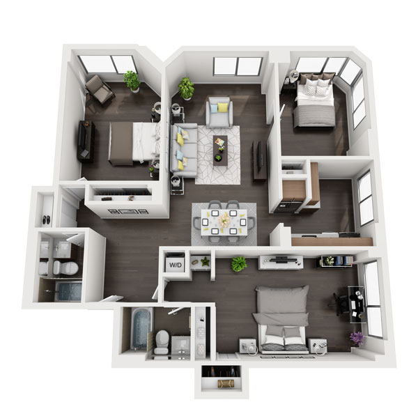 Three Bedroom C2B