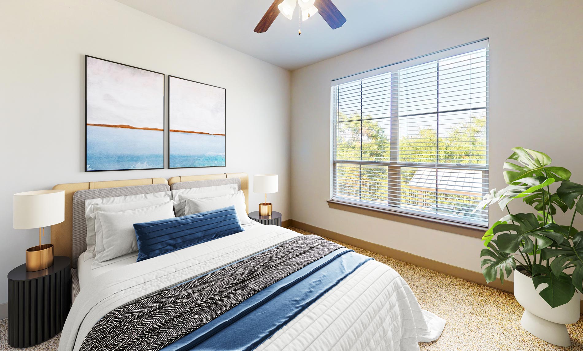 Villaggio staged Bedroom