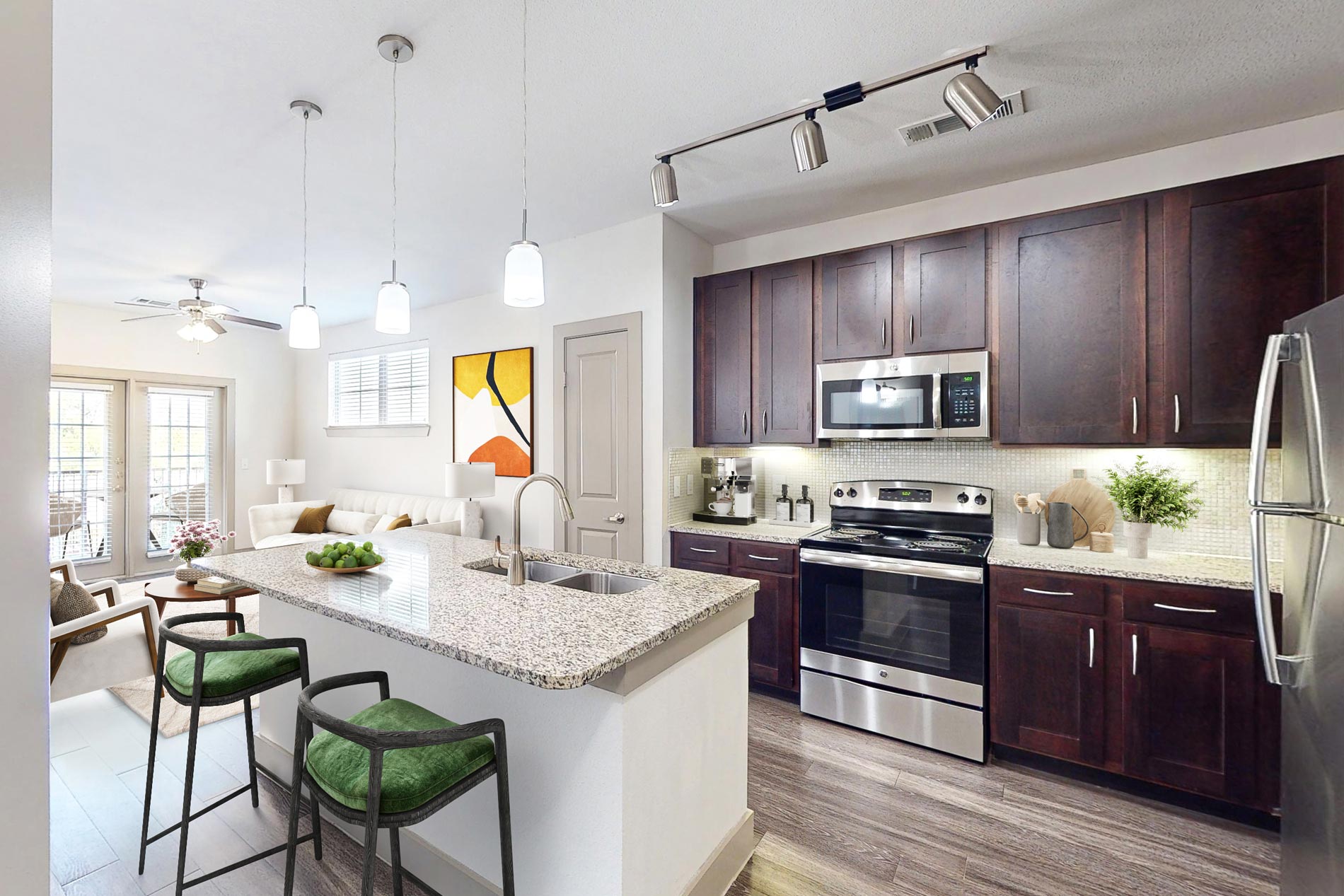 Villaggio staged kitchen