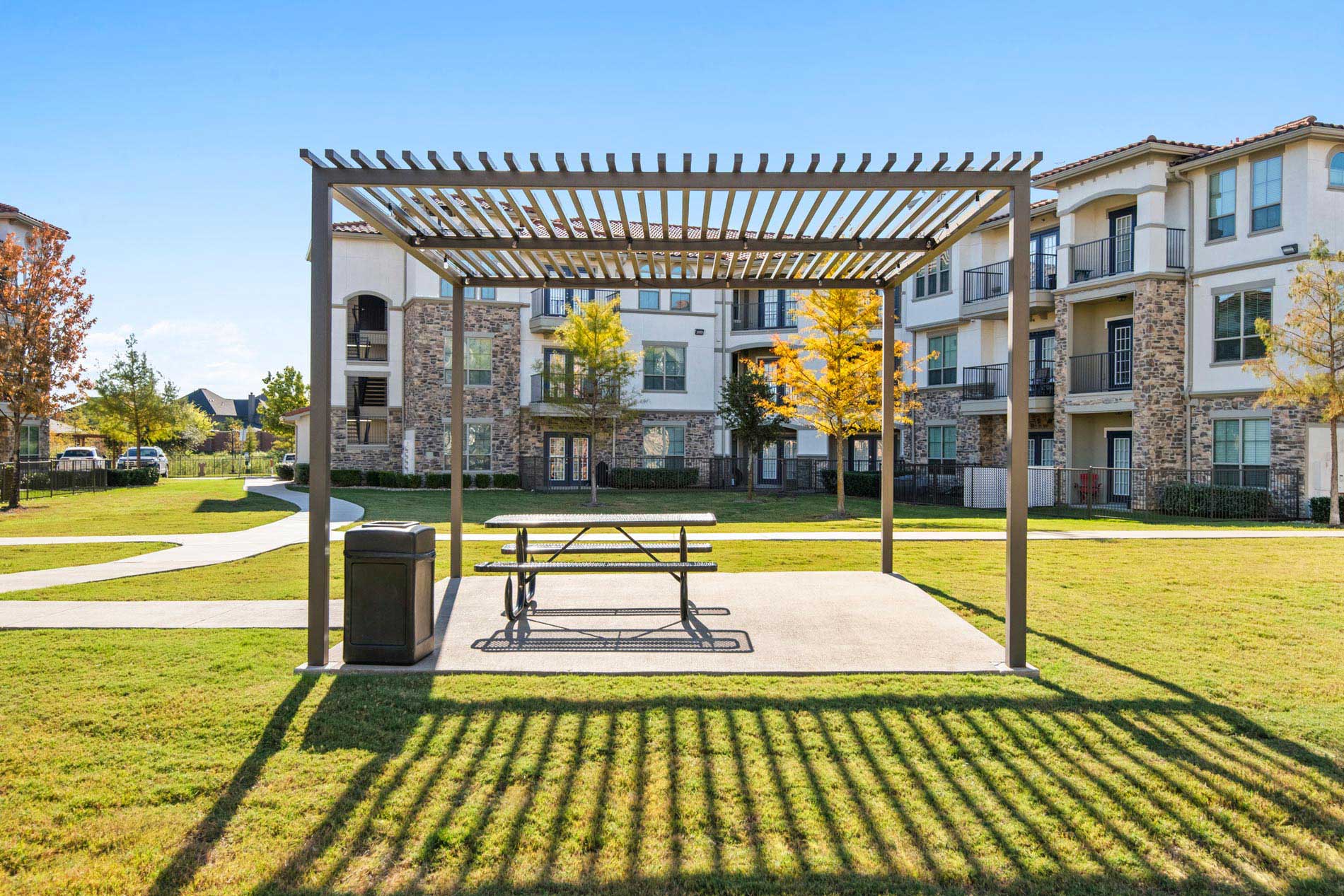 Villaggio courtyard and pergola