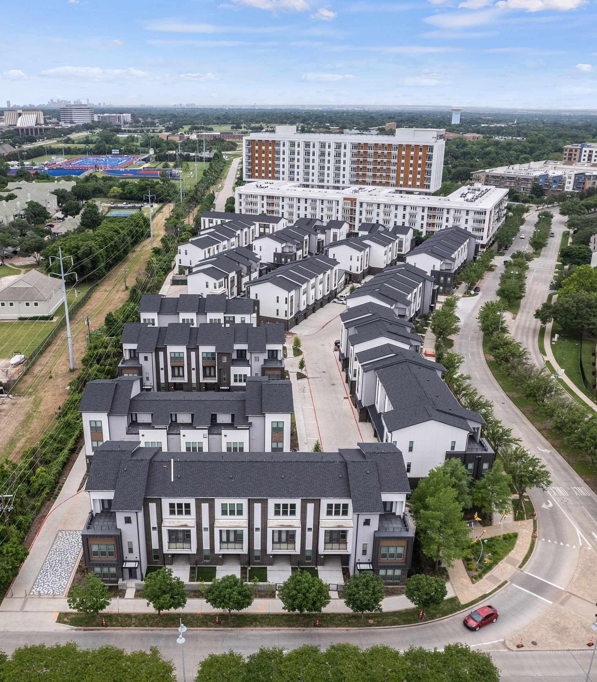 Villas At Fiori drone building exterior