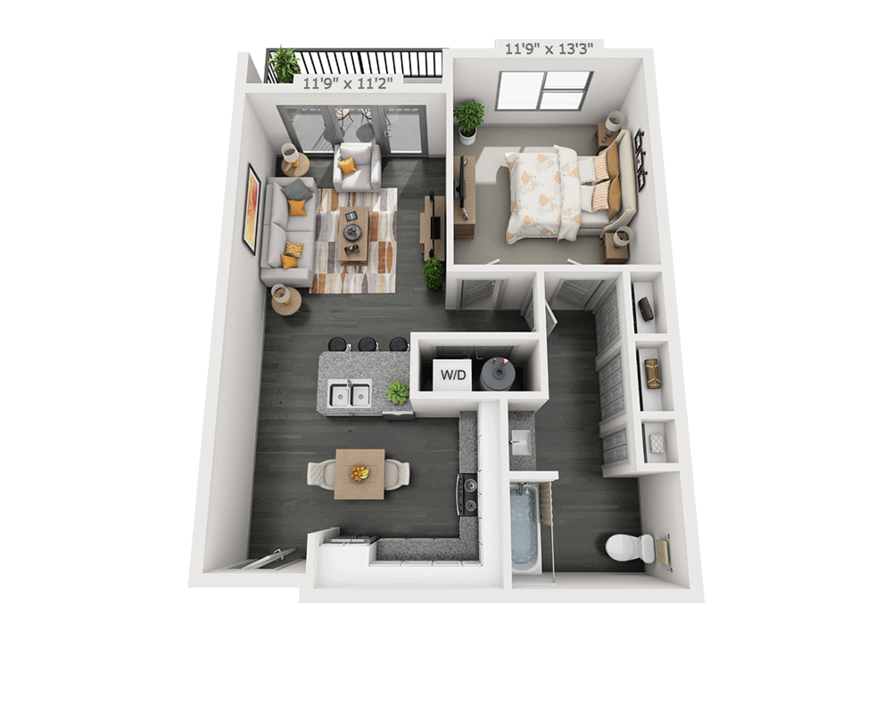 One Bedroom A1F