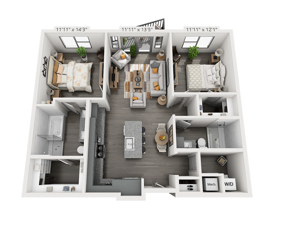 Two Bedroom B2E-II