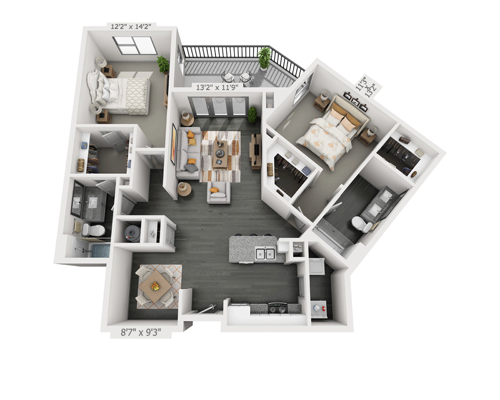 Two Bedroom B2E