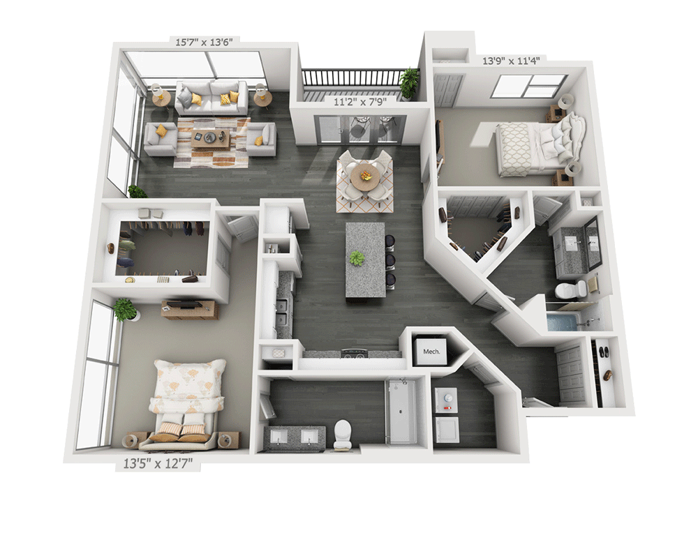 Two Bedroom B2F