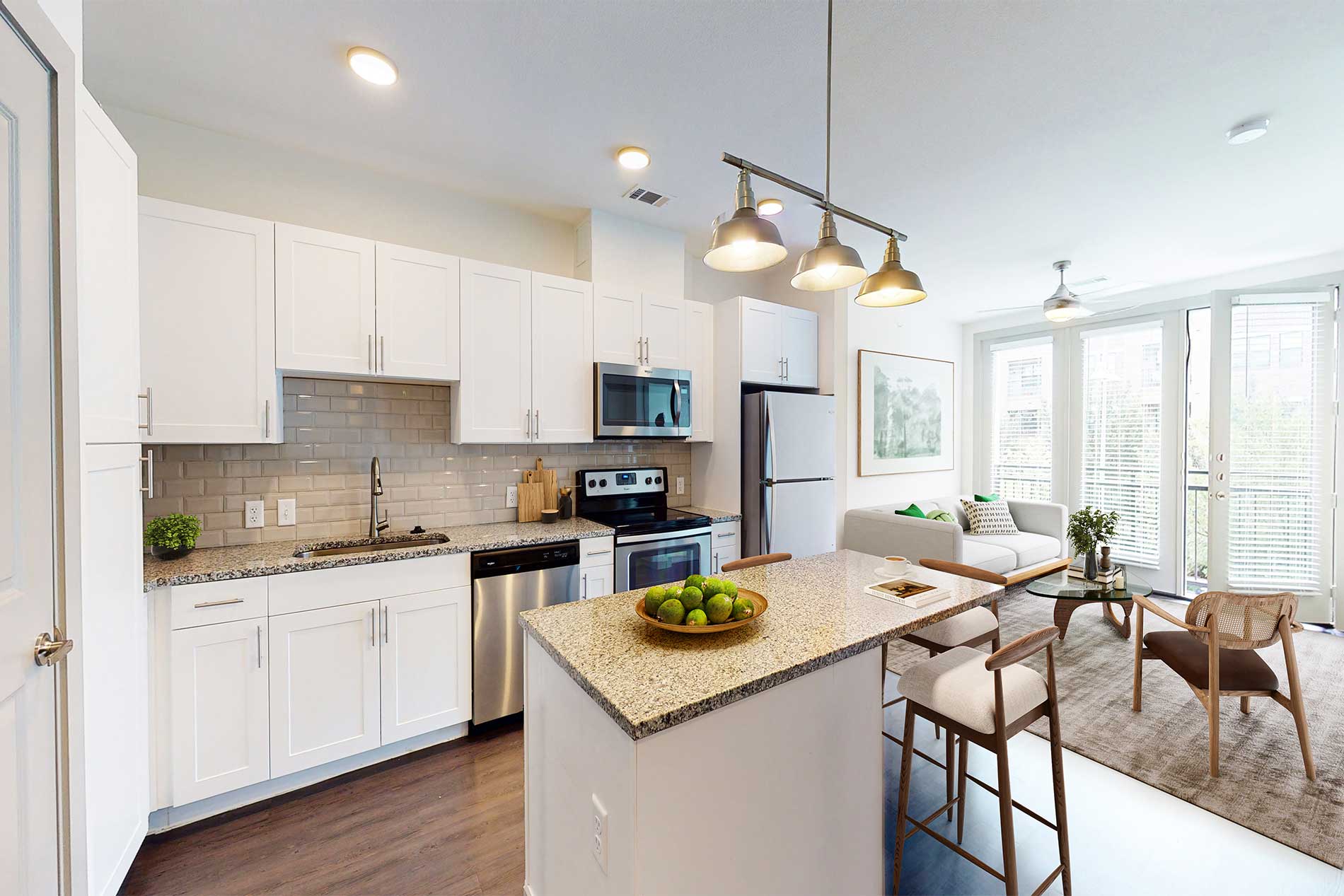 Vitruvian West apartment kitchen