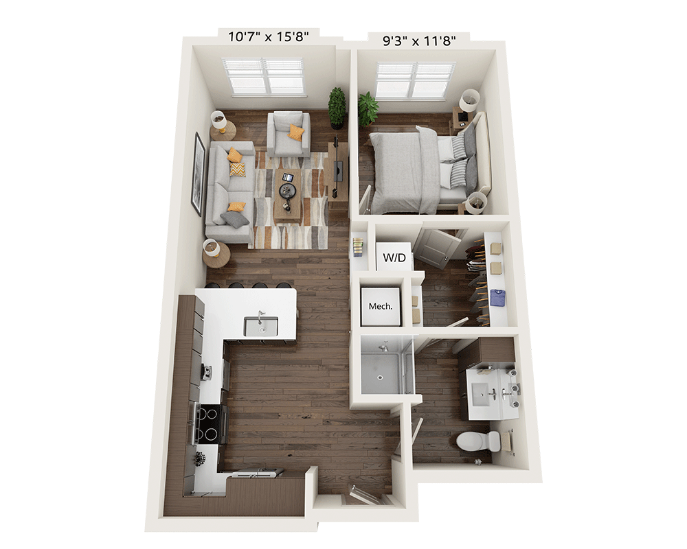 One Bedroom A1B-III