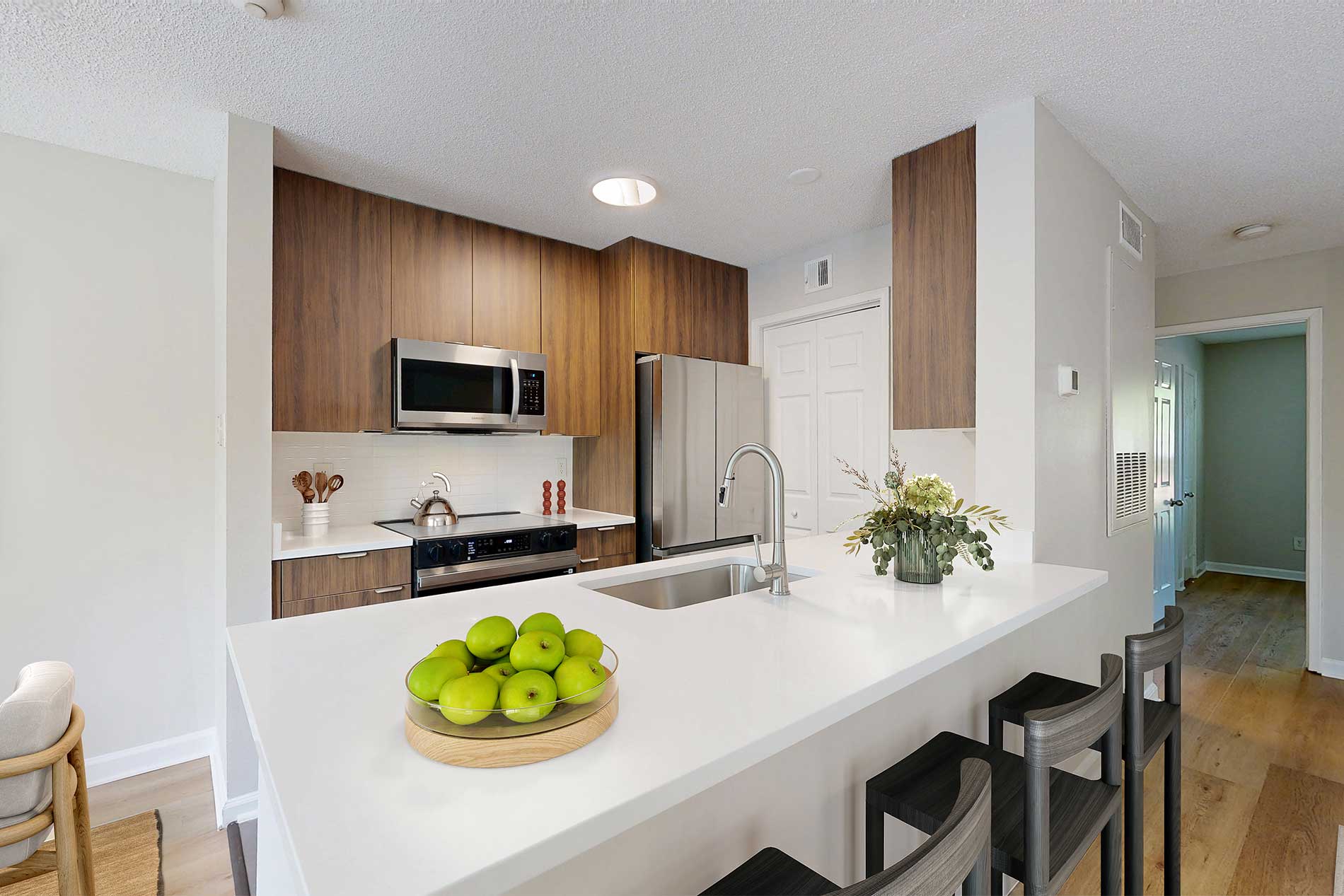 Wellington Place at Olde Town apartment kitchen