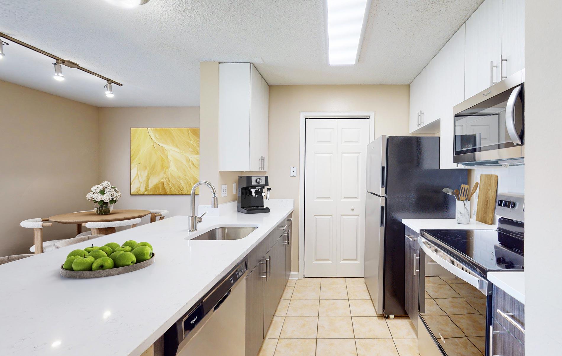 Wellington Place staged kitchen