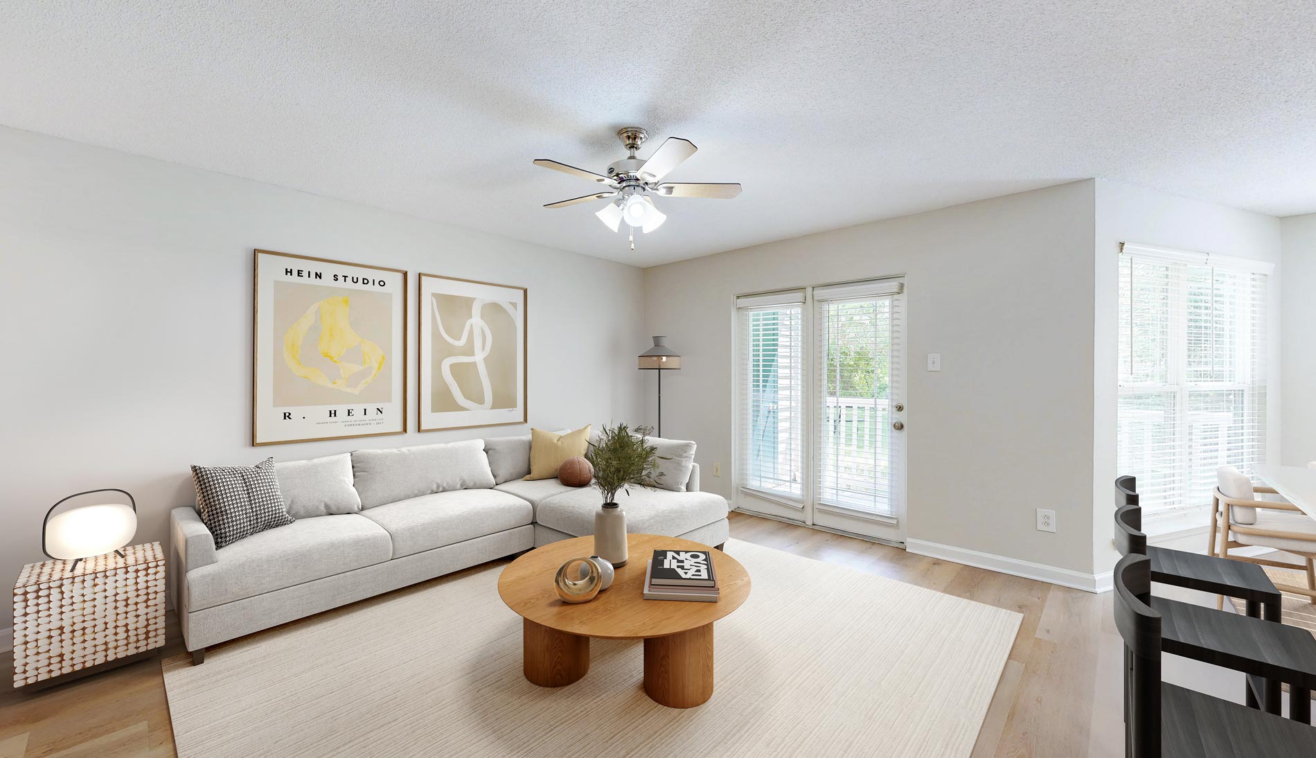 Wellington Place staged living room