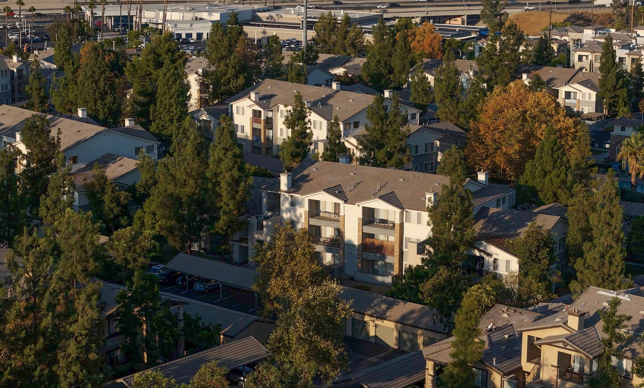 Windemere drone building exterior