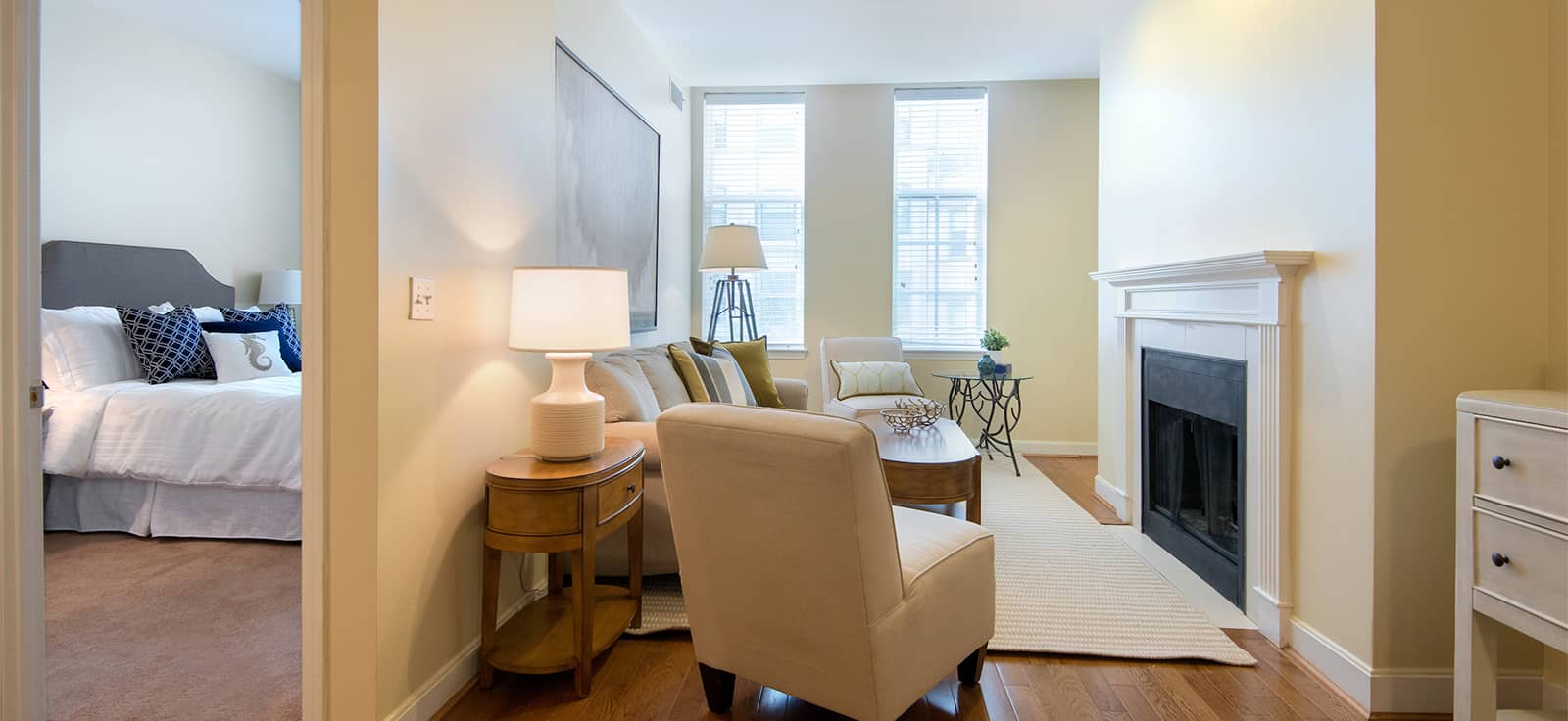 Back Bay Garrison Square Apartment Living Room